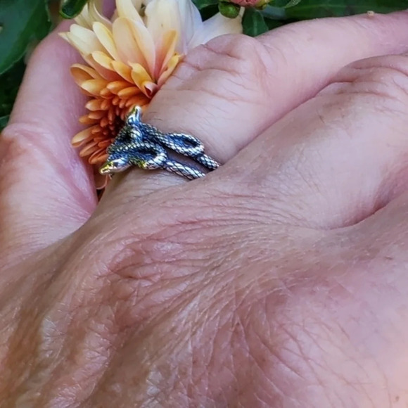 Sterling Silver Snake Ring‎ NEW - Picture 4 of 9